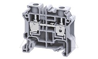 Клемма проходная CY10 /10x50mm, винтовая, 2 присоед., 10mm2, 57A, 1000V, серая