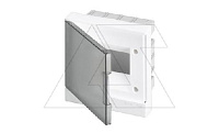 Щиток встраив. ABB Basic E BEF402206, 6M, прозр. серая дверь, 63A, IP40, 190x180x102mm, PEN-шина