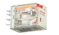 Реле RKF4CO610LT, 4CO, 6A(250VAC/30VDC), 110VAC, мех. индикация, тест-кнопка с блокировкой, LED