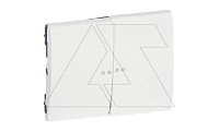 Galea Life - Клавиша для выключателя двойного с индикацией, White