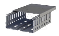 Перфокороб KKD 8040, органайзер для шкафов, 80x40х2000мм (ШxВхД), RAL 7030, серый