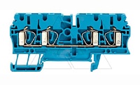 Клемма пружинная ZDU 2.5/4AN BL на 4 присоед., синяя, 24А, 800В