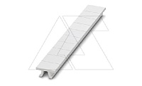 Планка Zack ZB 8 :UNBEDRUCKT для клемм 8,2mm, без надписей, 10 элементов, PA, белая