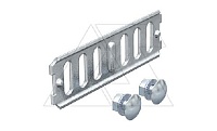 Соединитель RLVK 35 FS продольный, для лотков высотой борта 35мм, конв. оцинк.