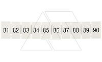 Маркировка клеммных модулей CA509/K5/H/81-90 для клемм 5mm, гориз. "81..90" (упак. 100шт.)
