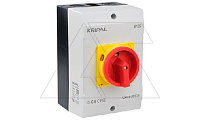 Выключатель нагрузки UKP3-332, 3Р, 32А/AC21, 11kW/AC23A, 440VAC, красная блок. рукоятка, в корпусе IP65