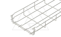 Лоток GRM 55 200 VA4301 проволочный, быстрый монтаж, Ø3.9мм, 55Х200Х3000мм (ВХШХД), нерж. сталь