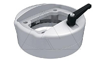 Держатель панели поворотный (310°) ETR120 с фиксацией, ⌀130мм, RAL7035, m=1,3кг