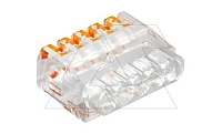 Клемма 61 525 FL универсальная, 5 контактов 0,2...2,5мм², 24А, 450V, поликарбонат