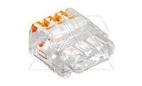 Клемма 61 325 FL универсальная, 3 контакта 0,2...2,5мм², 24А, 450V, поликарбонат