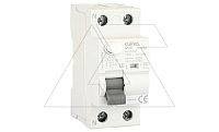 УЗО GYL9-2P-63A-30mA, 2P, 63A, 6 kA, 30mA, тип A, 2M