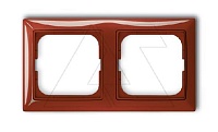 Basic 55 - Рамка на 2 поста (красный)