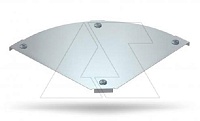 Крышка DFBM 90 200 FS секции угловой горизонтальной 90°, для лотка шириной 200мм, конв. оцинк.