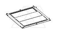 Дно щита NEO 600x500мм (ШxГ), RAL7035, IP55
