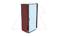 Боковые панели NEO 1600x400мм (ВxГ), RAL7035, IP55, 2шт.