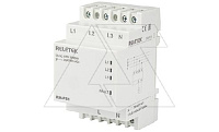 Реле выбора приоритетной фазы RM-PS1, 3NO+N, 25A, 220VAC, Umin(190V)/Umax(280V), 1s/150ms, LED, 3M