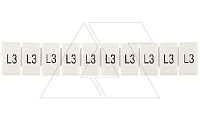 Маркировка клеммных модулей CA509/K5/H/L3 для клемм 5mm, гориз. "L3" (упак. 100шт.)
