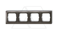 Basic 55 - Рамка на 4 поста (шато-черный, блистер)