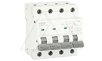 Дифф. авт. выключатель GYR9NM-C10-30mA, 3P+N, 10A, хар-ка C, 6 kA, 30mA, тип A, 4M