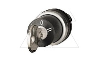 Переключатель с ключом I-0-II (40o, с возвратом в 0, ключ выним. в 0) Titan M22-WS3, IP66