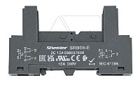 Цоколь SRB08-E, 10A(300V), винтовой зажим, черный, на рейку DIN35/панель, для R2G1CH, R2G2CH, RM84, RM85, RM87L, RM87P, RMP84, RMP85, 41.52, 41.61, 41