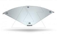 Крышка DFBM 90 100 FS секции угловой горизонтальной 90°, для лотка шириной 100мм, конв. оцинк.
