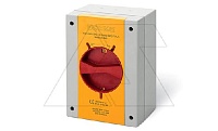 Выключатель нагрузки аварийный, 3P, 63A (40A AC3), 690VAC, габ. Y2, красная блок. рукоятка, в пластм. корпусе IP66/IP69, ISOLATORS