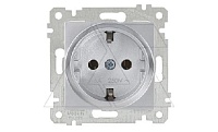 Rita - Розетка 2P+E, нерж. сталь
