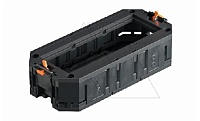 Рамка UТ3 45 3 модульная, 6М, для монтажа электроустановки Modul 45 в люки OBO, L=165 мм, полиамид