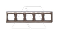Basic 55 - Рамка на 5 постов (серый)