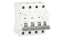 Дифф. авт. выключатель GYR9NM-C16-30mA, 3P+N, 16A, хар-ка C, 6 kA, 30mA, тип A, 4M