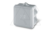 Коробка распред., 80x80x40mm, вводы 7x23mm(PG16), IK04, GW 650°C, IP55, серия SCABOX