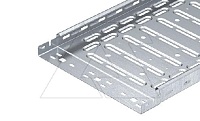 Лоток RKSM 610 FS кабельный перфорированный, безболт. соединение, 60Х100Х3000мм (ВхШхД), конв. оцинк.