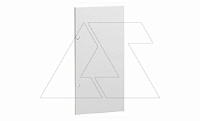 Дверь для навесного щитка Nedbox 4/48+4M, белый пластик