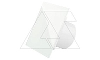 Вентилятор с декор. панелью dRim RMS, Ø100мм, датчик движения, таймер откл., вал на подш., ~230В, 8Вт, 93м³/ч, стекло, белый глянец