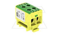Клемма Morek OTL35-2 желто-зеленая, 2xAl/Cu 2,5_35mm², 135(CU)/120(AL)A на клемму, 1000V, винтовые зажимы (стикерованный)