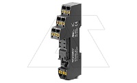 Цоколь SRU08-ST, 10A(300V), push-in, черный, на рейку DIN35, для RFT2CO, 46.52, G2R-2, KRI2