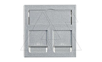 Корпус DTG-2RM AL1 для 2хRJ45 тип RM, пустой, 2M, прямой вывод, алюминий, поликарбонат