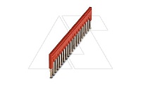 Перемычка FBS 20-5 на 20 полюсов, для клемм 5,2mm, 24A, красная