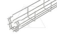 Лоток GRM 55 50 VA4301 проволочный, быстрый монтаж, Ø3.9мм, 55Х50Х3000мм (ВХШХД), нерж. сталь
