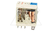 Реле RFT1CO024LT, 1CO, 12A(250VAC/30VDC), 24VDC, мех. индикация, тест-кнопка с блокировкой, LED