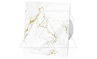 Панель декоративная для вентиляторов dRim Ø100/125мм, универсальная, стекло, бело-золотой мрамор