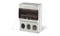 Щит комбинированный навесной M400, 16M + 3x 70x87(84x106), 328x400x140mm, IP66, серия DOMINO