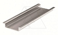 DIN-рейка без перфорации TH35(TS35), 35x7.5x1mm, L=2m, сталь хол. оцинк. 8µm