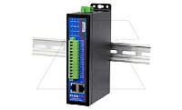 Преобразователь интерфейсов (протоколов) ZLAN9913-M, Modbus RTU в Profinet IO slave, 4xRS-485, 2xEthernet, 24VDC, DIN35