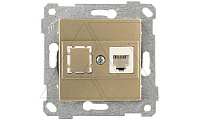 Rita - Розетка 1хRJ-45 кат. 6 UTP, золото доре
