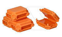 Муфта гелевая IP х8, до 4мм², до 1 кВ, 45х28х12мм, полиамид, оранжевая (упак.4 шт)
