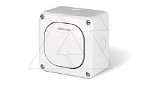 Переключатель накладной проходной, 1P 10A/250V, с подсветкой, M95(95x95mm), IP66, серия PROTECTA