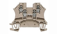 Клемма разветвительная 4-х контактная WDU 1,5/ ZZ стандартная, бежевая, 17,5А, 690В