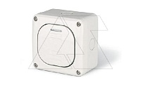 Выключатель накладной одноклавишный, 1P 20A/250V, с подсветкой, M95(95x95mm), IP66, серия PROTECTA